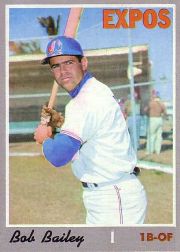 1970 Topps Baseball Cards      293     Bob Bailey